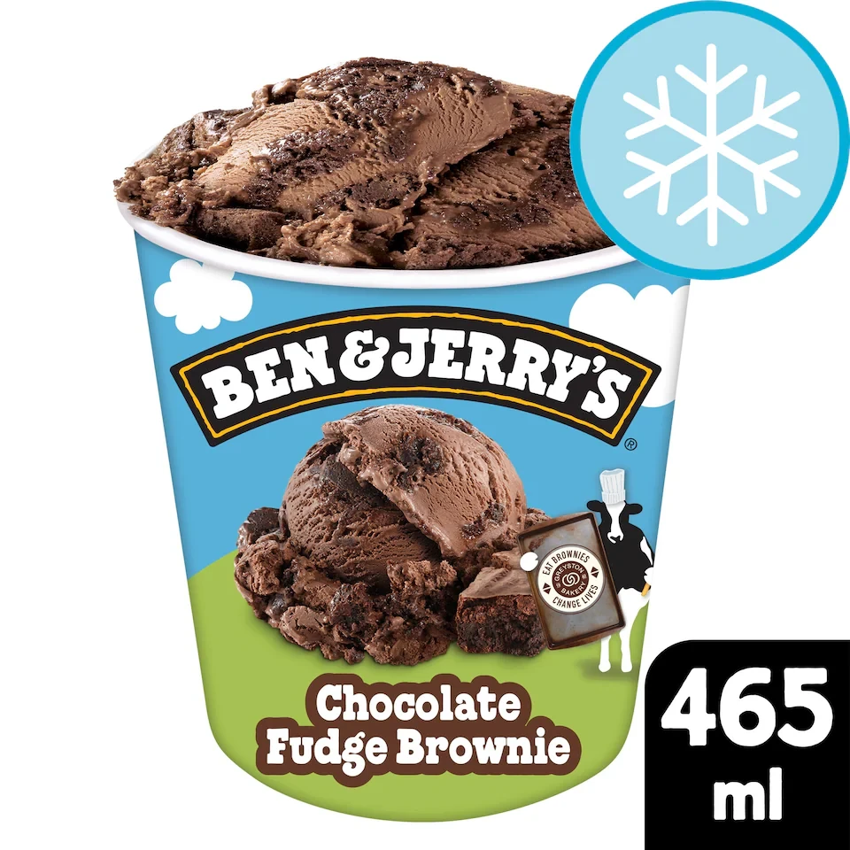 Ben & Jerry's Chocolate Fudge Brownie Ice Cream Tub 465ml