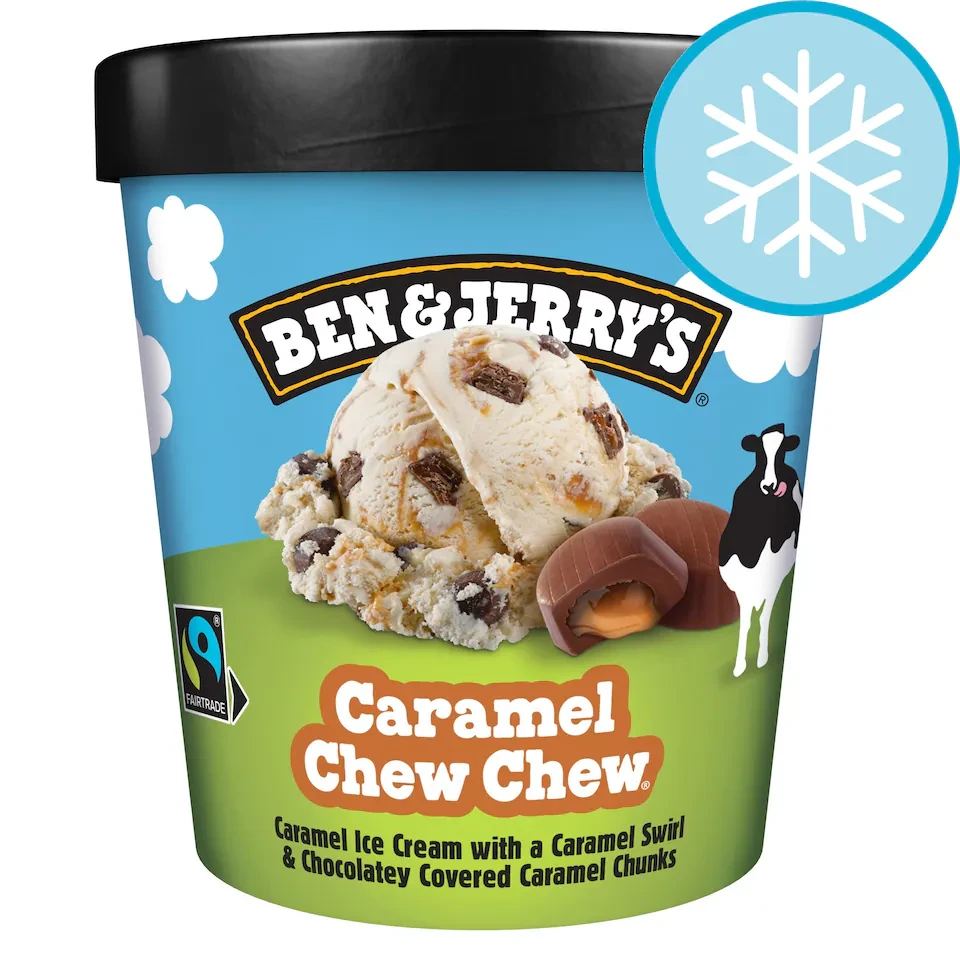 Ben & Jerry's Caramel Chew Chew Ice Cream Tub 465ml