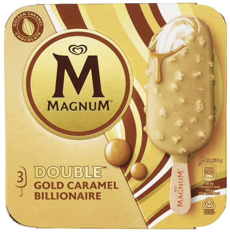 Magnum Double Caramel Billionaire 3x85ml