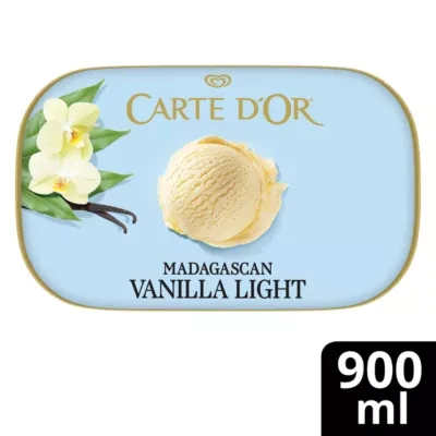 Carte D'Or Carte D'or  Ice Cream Dessert Madagascan Vanilla Light 900 ml