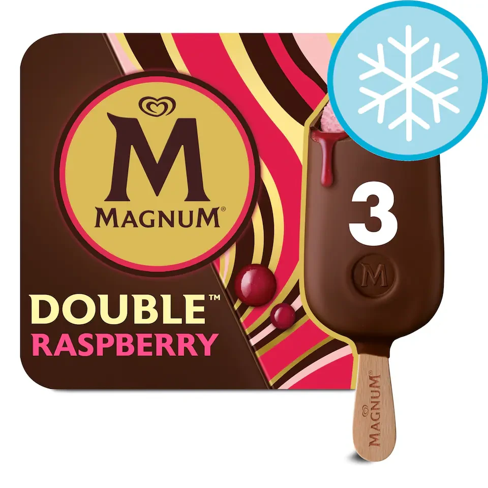 Magnum Double Raspberry Ice Cream Sticks 3X85ml