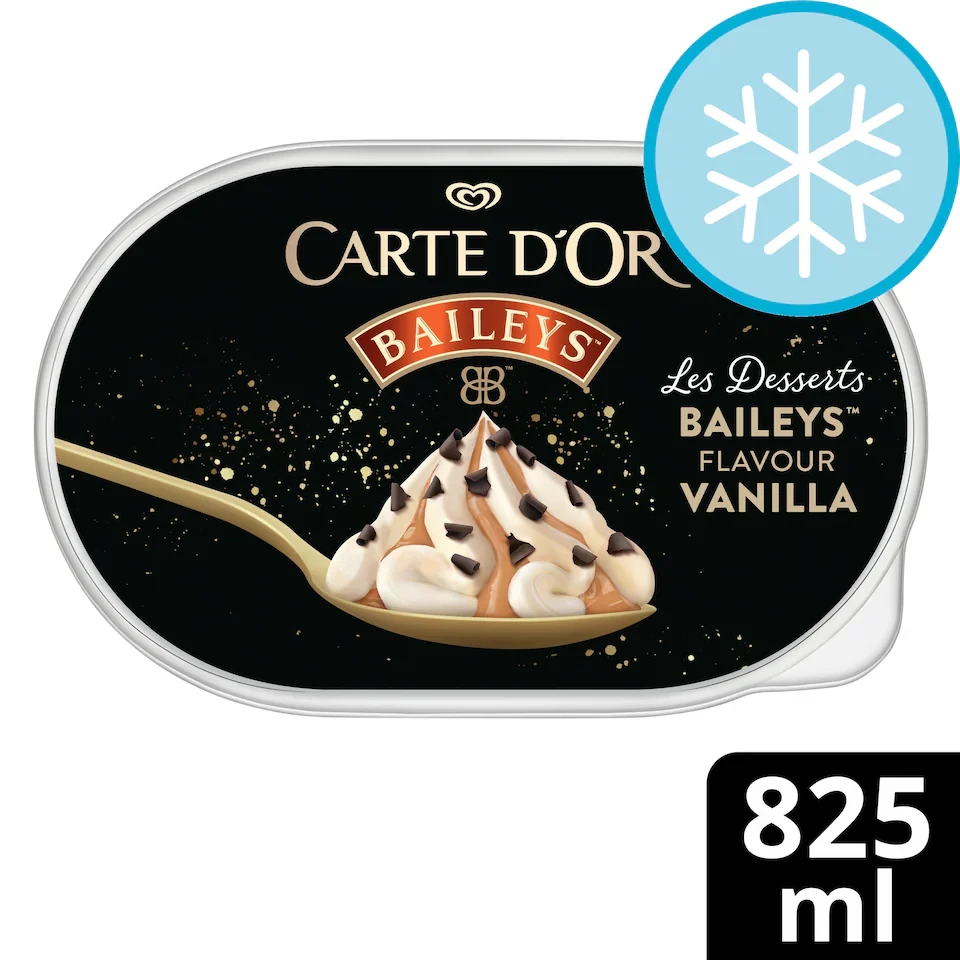 Carte D'Or Baileys Ice Cream Tub 825ml