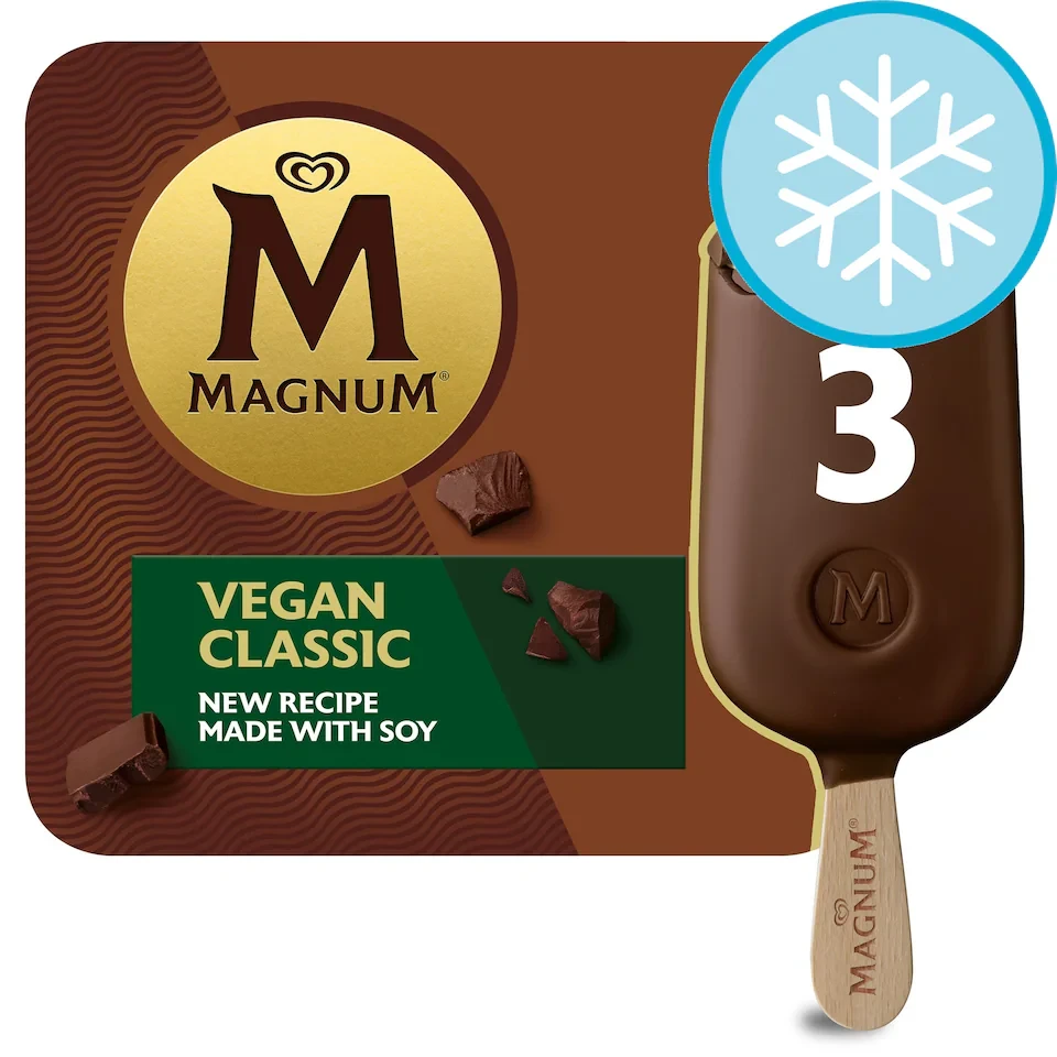 Magnum Collection Vegan Classic Ice Cream Sticks 3 x 90ml