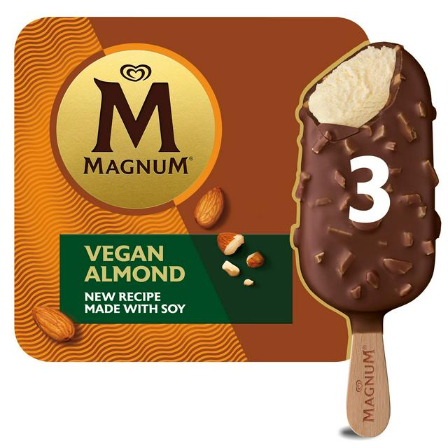 Magnum Vegan Ice Cream Sticks Almond 3 x 90ml