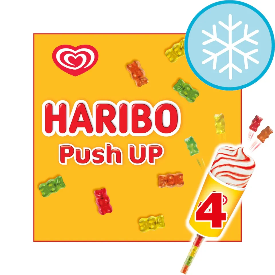 Wall's Haribo Push Up Ice Cream Sticks 4 x 85ml
