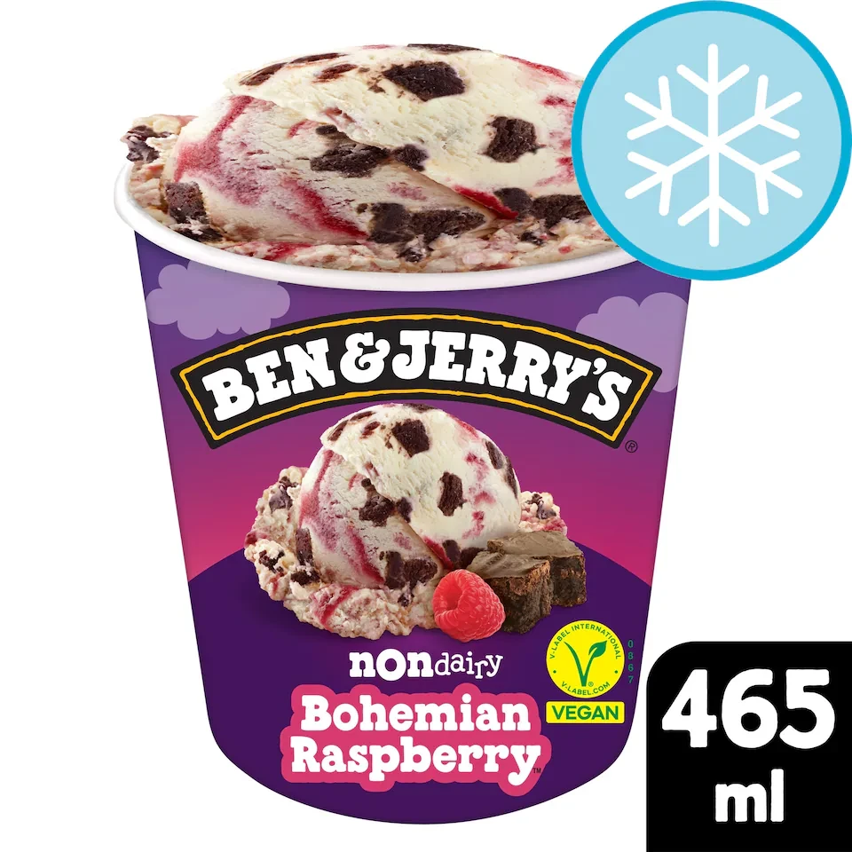 Ben & Jerry's Bohemian Raspberry Non Dairy Ice Cream 465ml