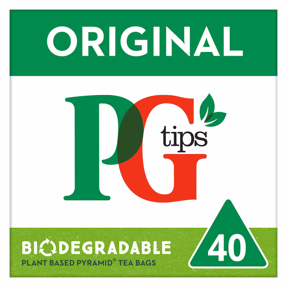 PG Tips Original Black Tea 40 Tea Bags 116g