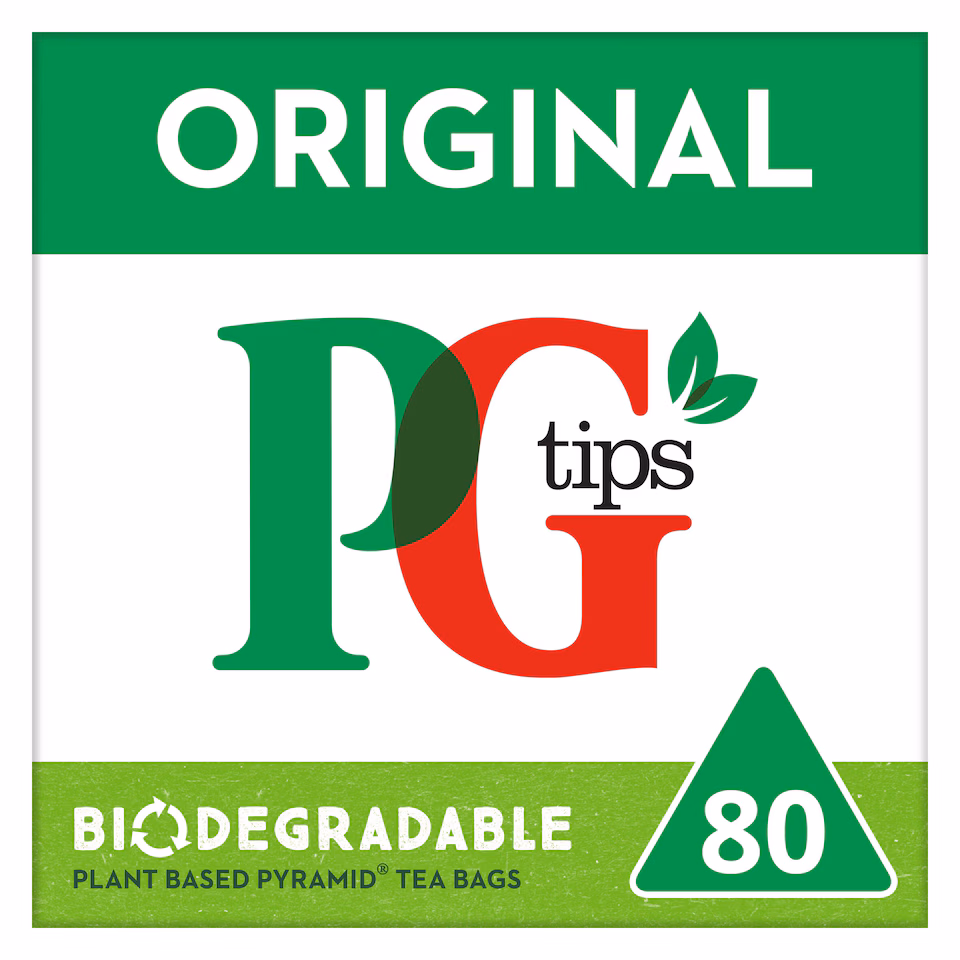 PG Tips Original Black Tea 80 Tea Bags 232g