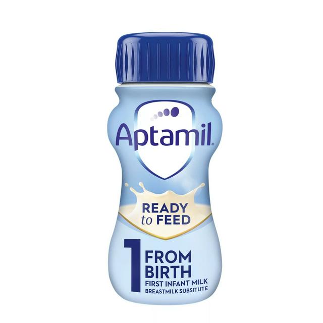 Aptamil 1 First Infant Baby Milk Formula Liquid From Birth Ready To Feed 200ml