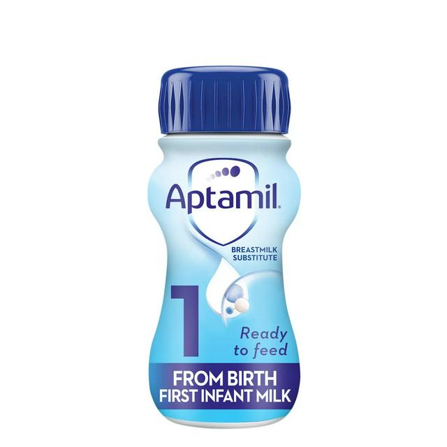 Aptamil 1 First Infant Baby Milk Formula Liquid From Birth Ready To Feed 200ml