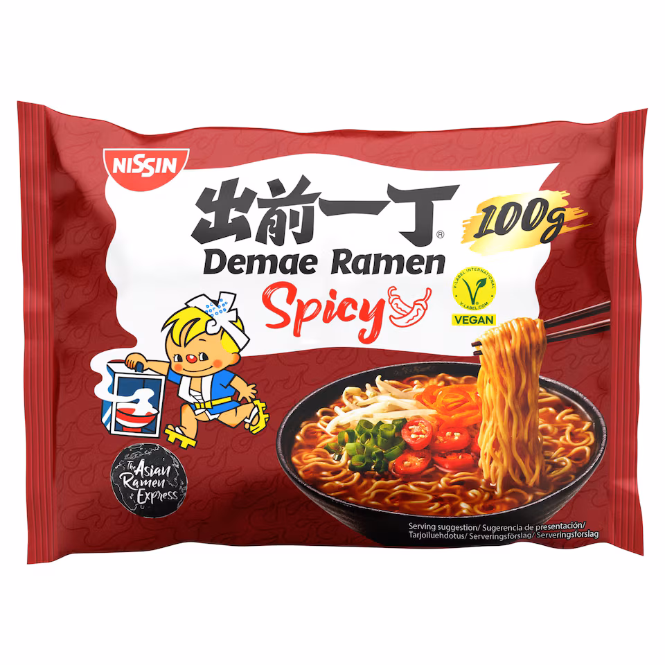 Nissin Demae Ramen Noodles - Spicy 100g