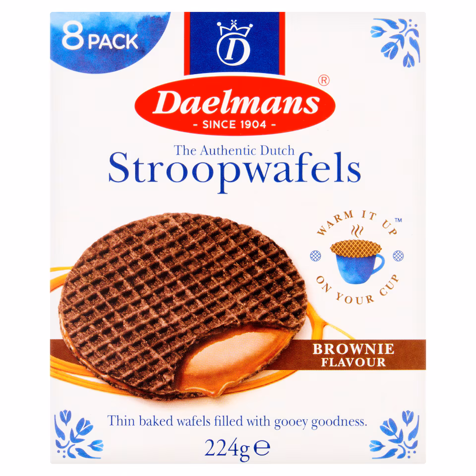 Daelmans Brownie Flavour 8 Stroopwafels 224g