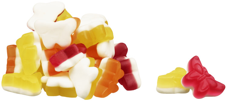 Duo Sommerfugl Vingummi 2x1,5kg Snop