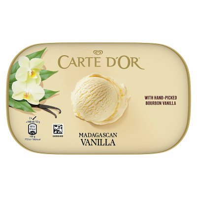 Carte D'Or Madagascan Vanilla Ice Cream Tub Dessert
