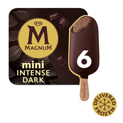 Magnum Mini Intense Dark Chocolate Ice Cream Sticks