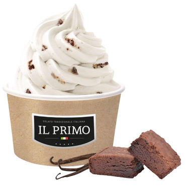 Iskrem Vanilje & Brownie 18stk A 100g One-shot