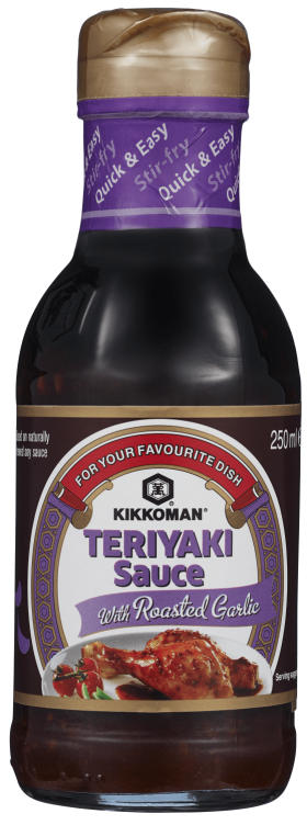 Teriyaki Saus Roasted Garlic 250ml Kikkoman