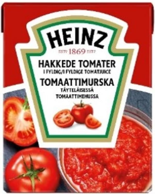 Tomater Hakkede 390g Heinz