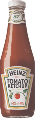 Heinz Kethcup 12x342g Glassflaske