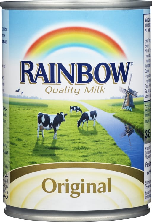 Melk Kondensert Usøtet 410g Rainbow