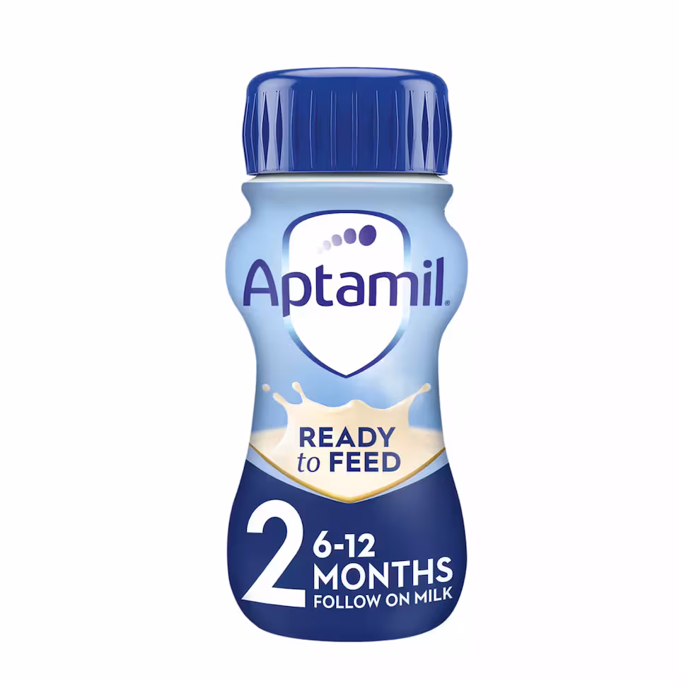 Aptamil 2 Follow On Baby Milk Formula Liquid Ready to Feed 6-12 Months 200ml