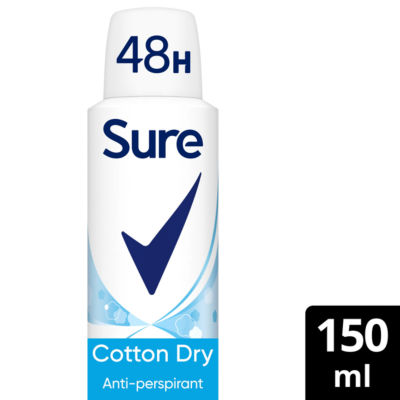 Sure Cotton Dry Anti-Perspirant Aerosol 150 ml