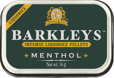 Barkleys Intense Menthol Liquorice Pellets 16g