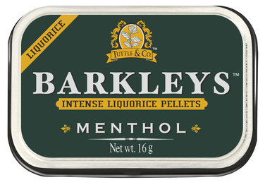 Barkleys Intense Menthol Liquorice Pellets 16g