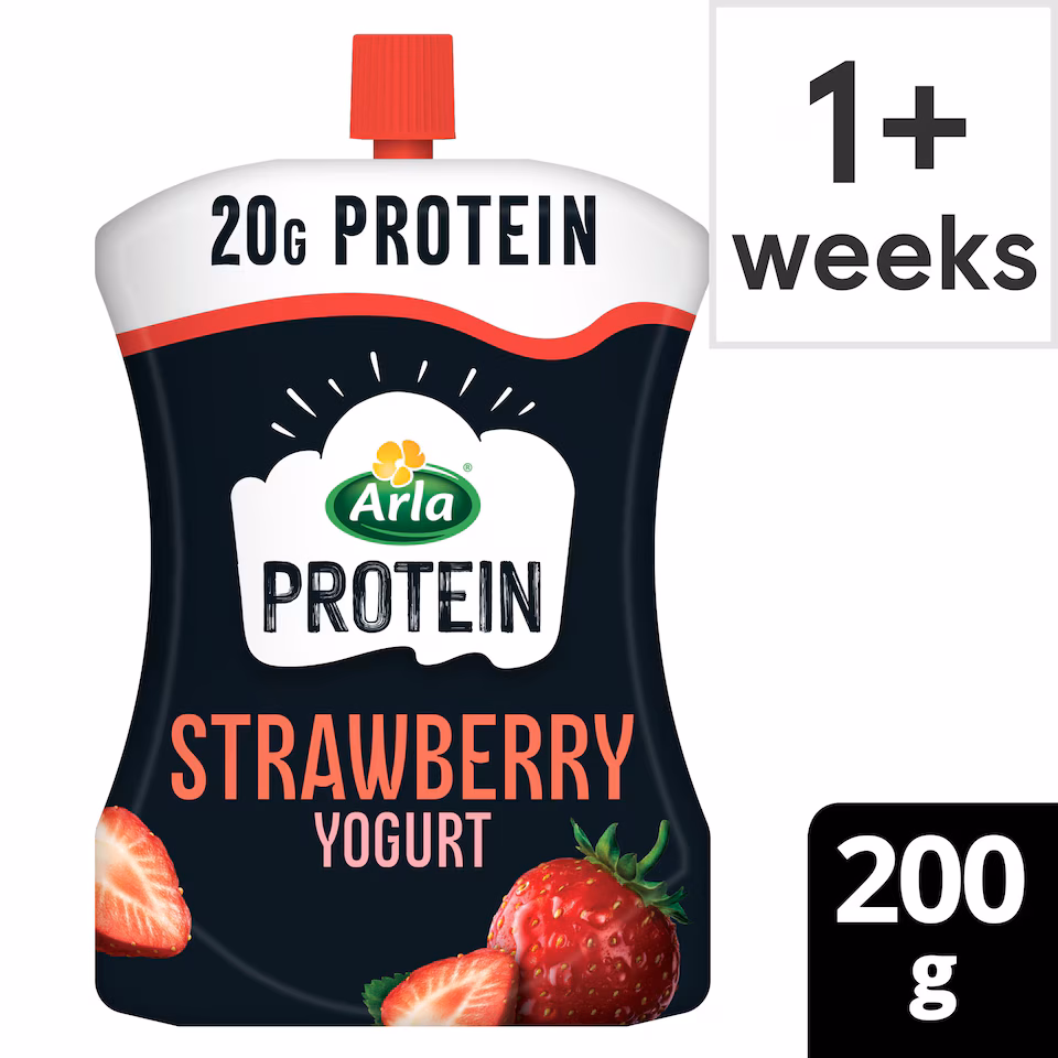 Arla Protein Strawberry Yogurt Pouch 200g