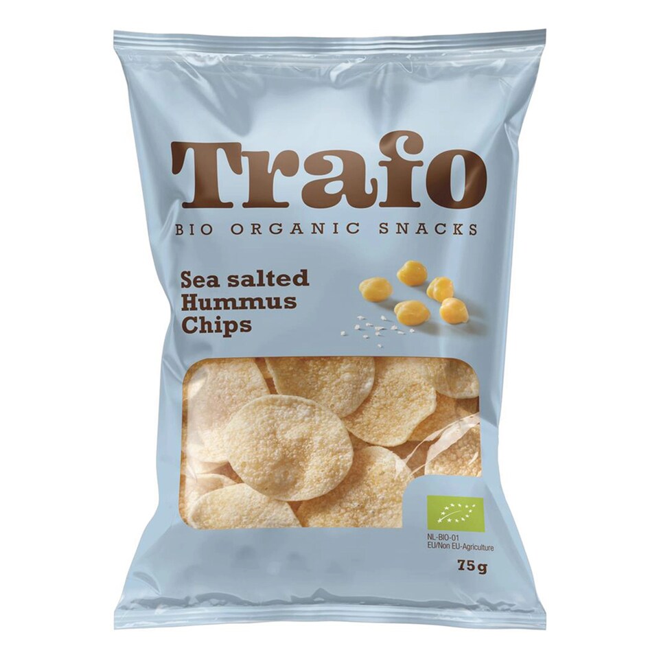 Organic Sea Salt Hummus Chips 75g (Trafo)