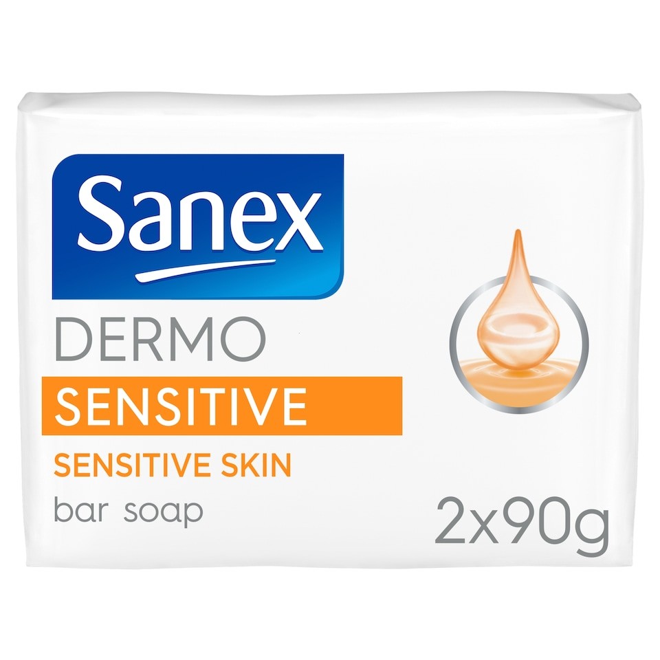Sanex Dermo Sensitive Hypo Allergenic Bar Soap 2X90g