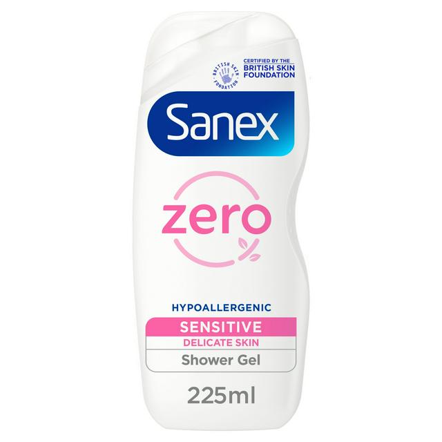 Sanex Zero% Sensitive Shower Gel Body Wash 225ml