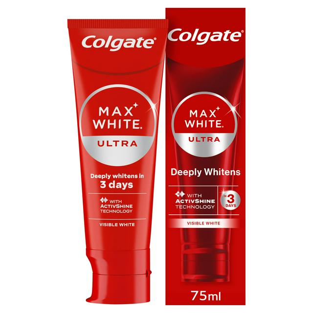 Colgate Max White Ultra Active Foam Teeth Whitening Toothpaste 75ml