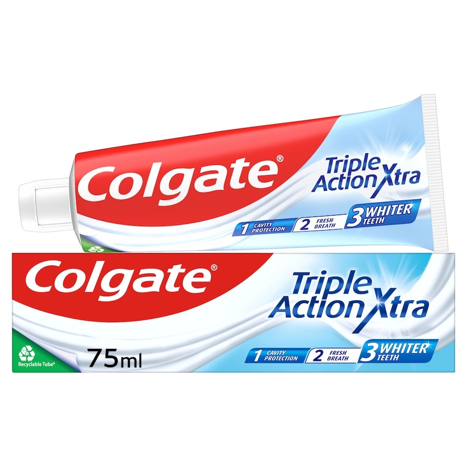Colgate Triple Action Xtra White Toothpaste 75ml