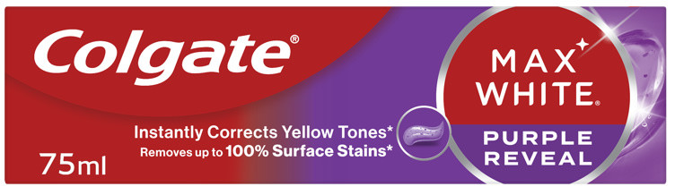 Colgate Tannkrem Max White Purple 75ml