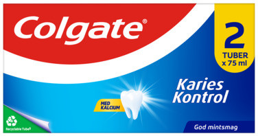 Colgate Karies Kontroll Tannkrem 2 X 75 ml