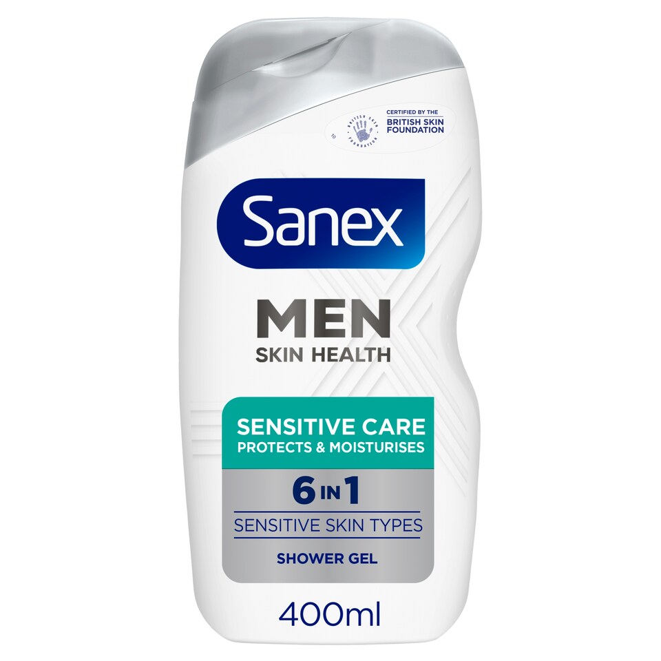 Sanex Men Skin Health Sensitive Care 6 in 1 Shower Gel 400ml