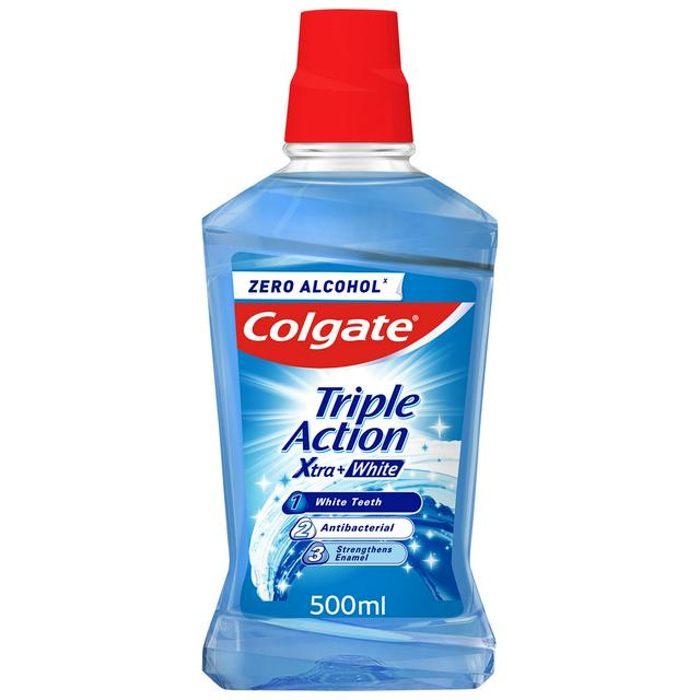 Colgate Triple Action Xtra White Mouthwash Alcohol Free 500ml