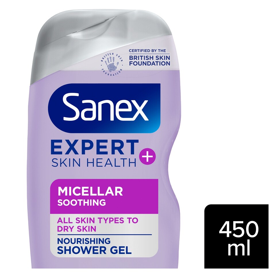Sanex Expert Skin Health+ Soothing Shower Gel Body Wash 450ml