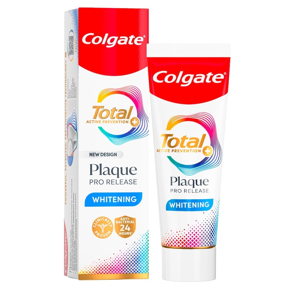 Colgate Total Plaque Pro Release Whitening Toothpaste 75ml