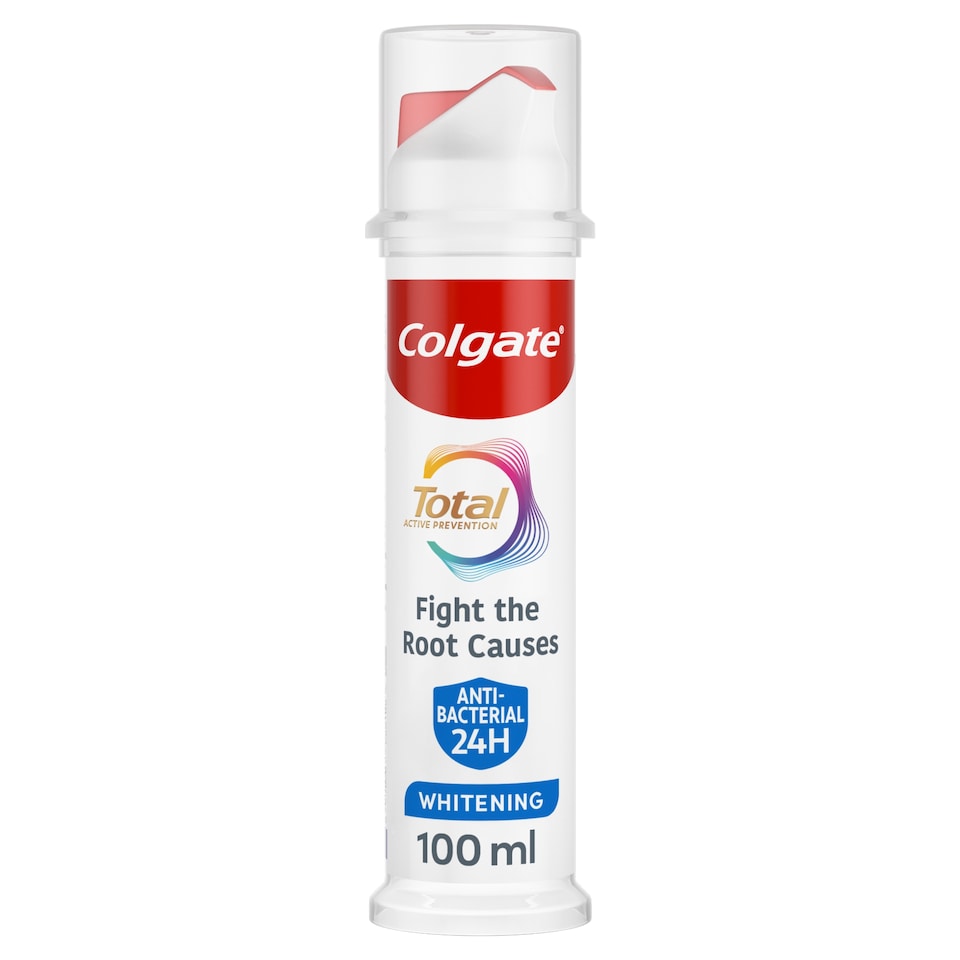 Colgate Total Active Prevention Whitening Toothpaste Pump 100ml