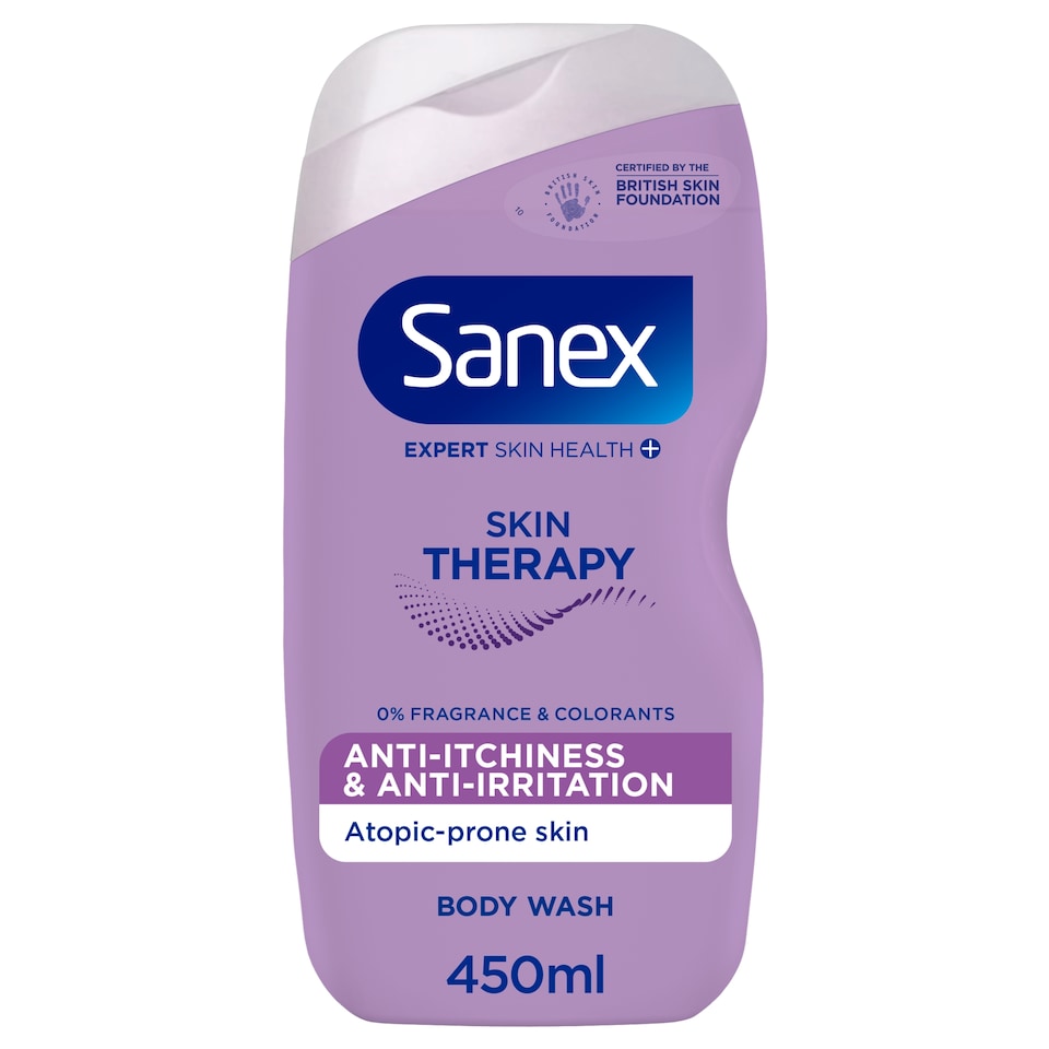 Sanex Expert Skin Health+ Skin Therapy Anti Irritation Shower Gel Body Wash 450ml