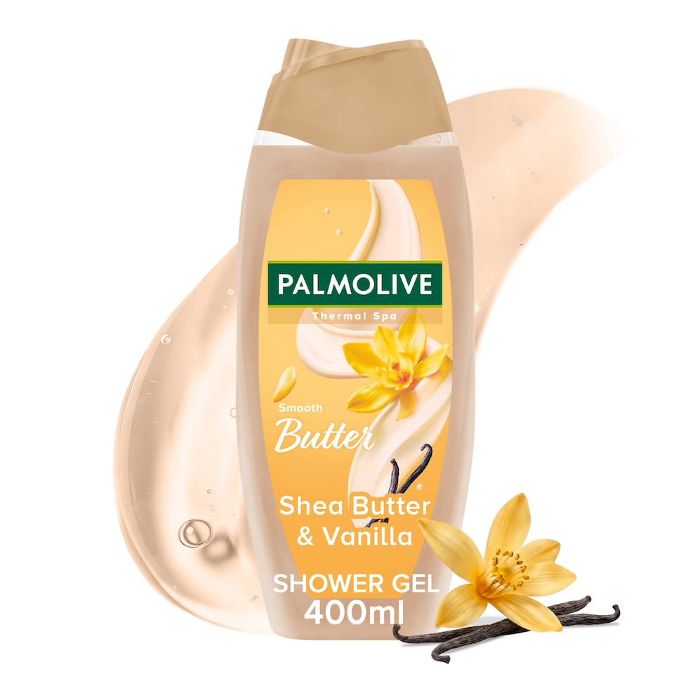 Palmolive Thermal Spa Smooth Butter Shea Butter & Vanilla Shower Gel Body Wash 400ml