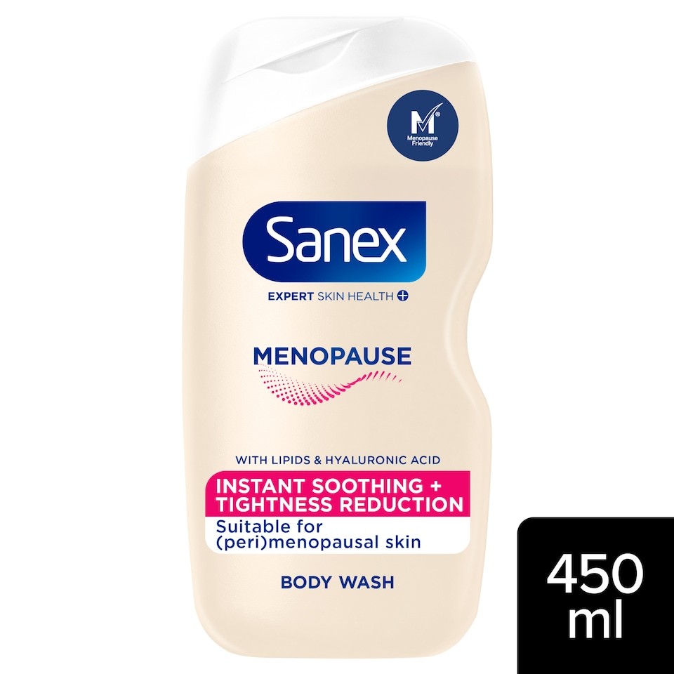Sanex Expert Skin Health+ Menopause Shower Gel Body Wash 450ml