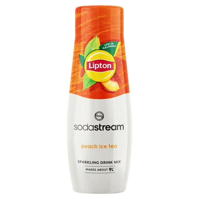 Lipton Sodastream Peach Flavour Ice Tea Sparkling Drink Mix 440ml