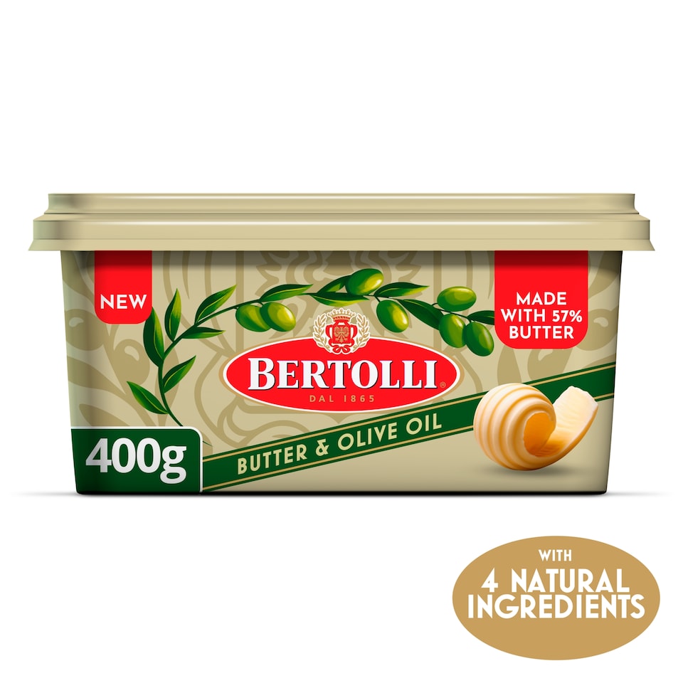 Bertolli Spreadable Blend of Butter and Olive Oil 400g
