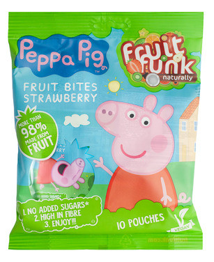 Multibag Peppa Gris Fruktgodteri med Jordbærsmak