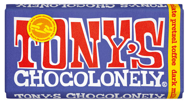 Tony's Chocolonely Mörk Choklad Pretzel Toffee 180g
