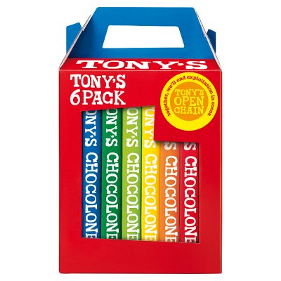 Tony's Chocolonely Rainbow 6 Pack