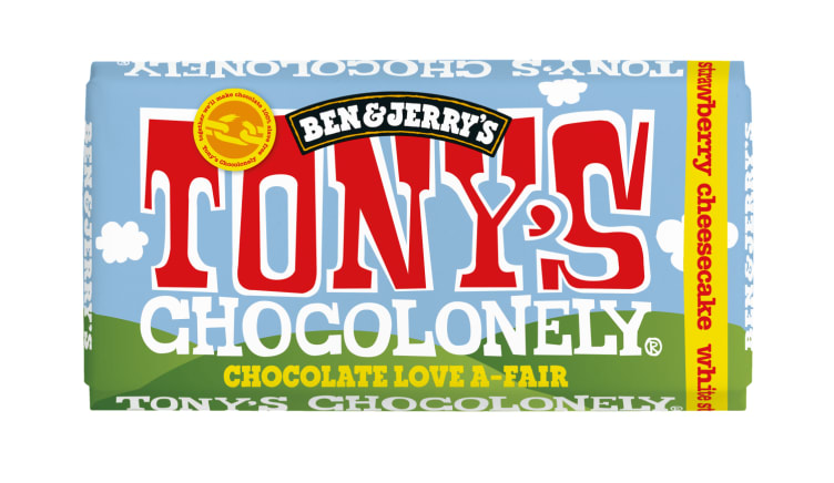 Hvit Choklad Strawberry Cheesecake 180g Tony's